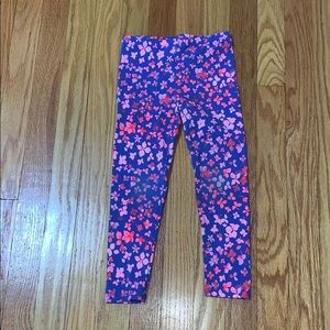 Blue and pink Flower Leggings